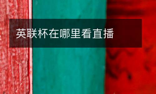 英聯(lián)杯在哪里看直播