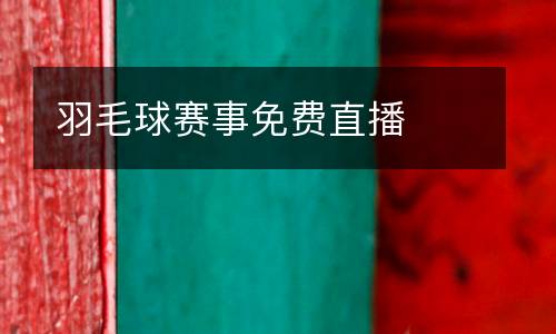 羽毛球賽事免費(fèi)直播